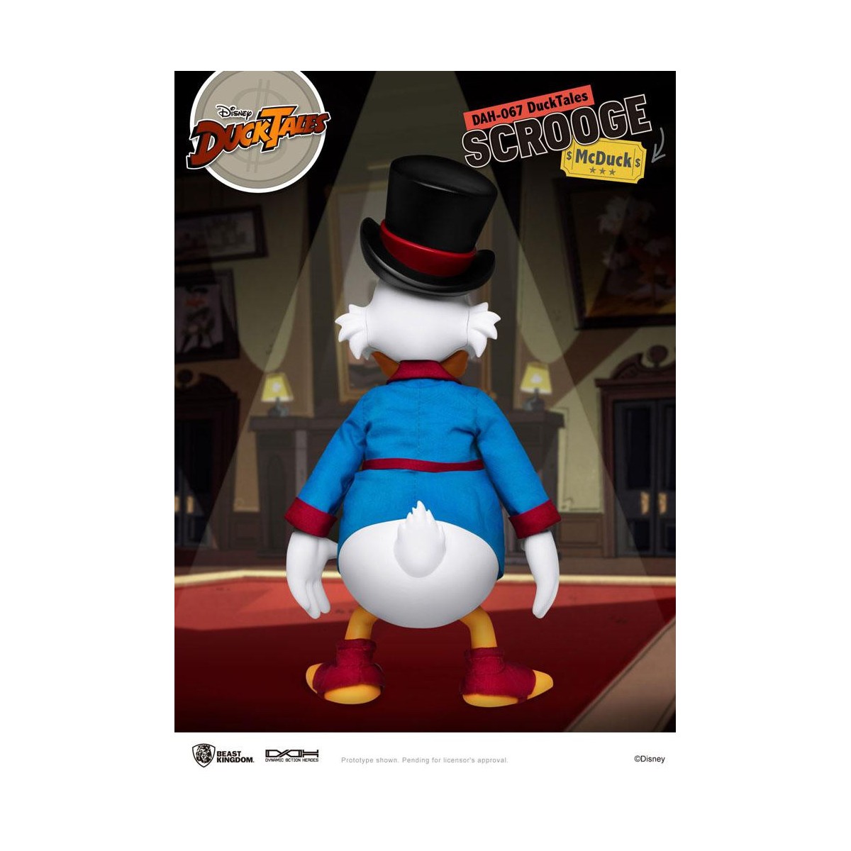 Beast Kingdom Disney Classic Figurine - Scrooge Mc Duck - Scrooge - Duck Tales - Dynamic Action Heroes 1/9