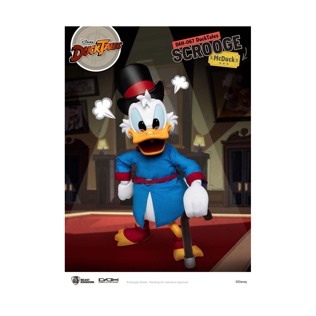 Beast Kingdom Disney Classic Figurine - Scrooge Mc Duck - Scrooge - Duck Tales - Dynamic Action Heroes 1/9