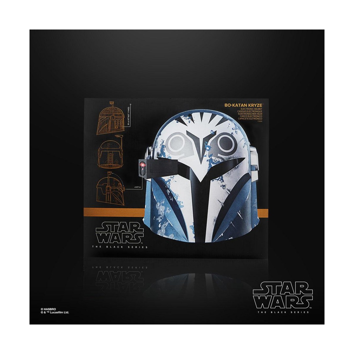 Hasbro - Bo-Katan Kryze The Mandalorian Helmet - Star Wars Black Series Helmet 1:1 Replica Premium