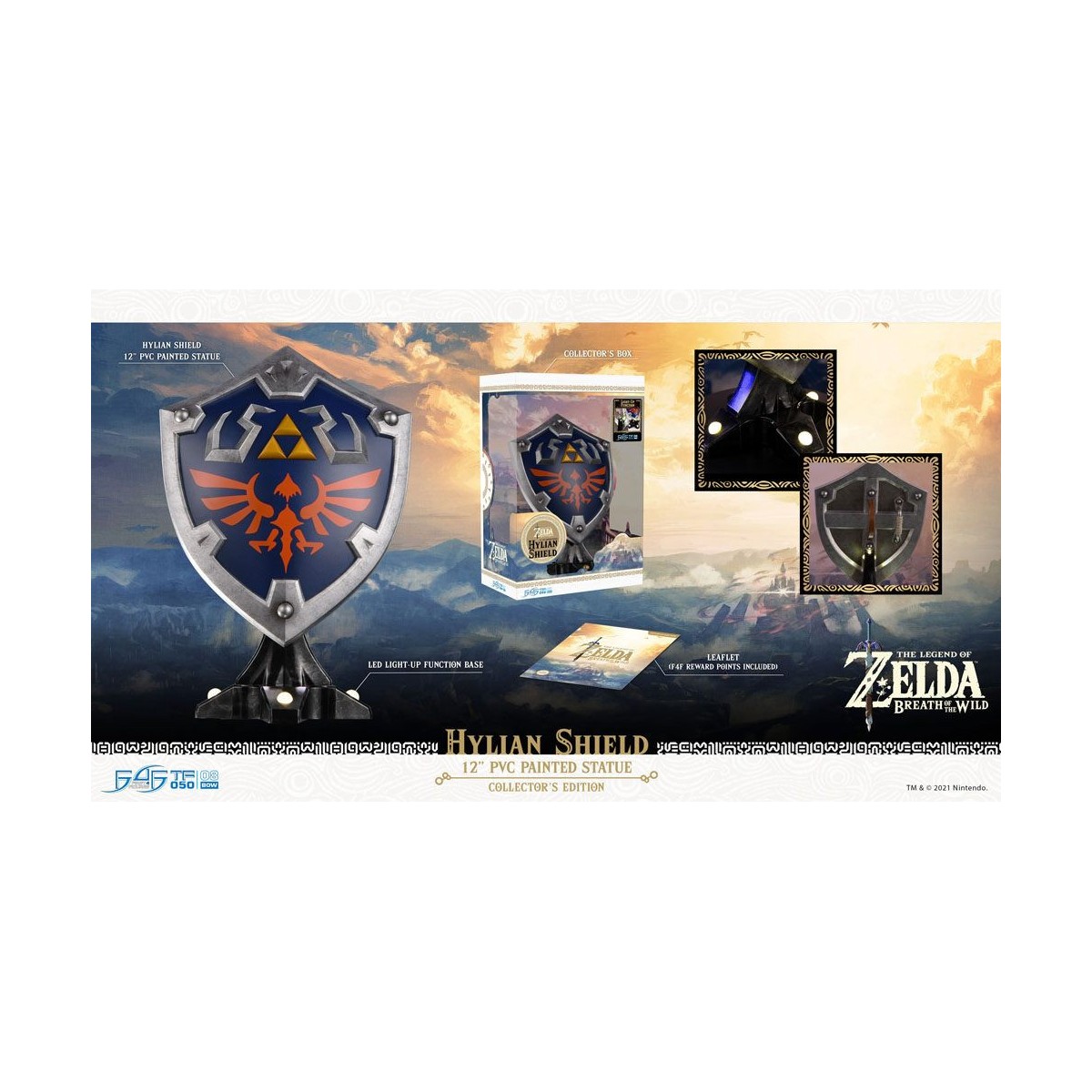 First 4 Figures - Zelda - Hylian Shield Collector's Edition - Breath of the Wild PVC statue