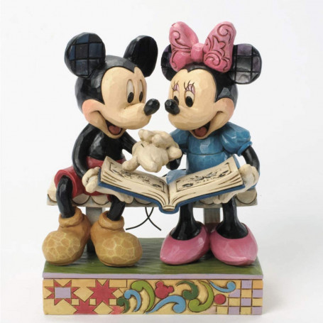 Enesco Disney Traditions - Mickey & Minnie leafing through a book
