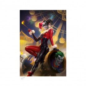 DC Comics print - Art Print Harley Quinn & The Joker 37 - 46 x 61 cm - unframed