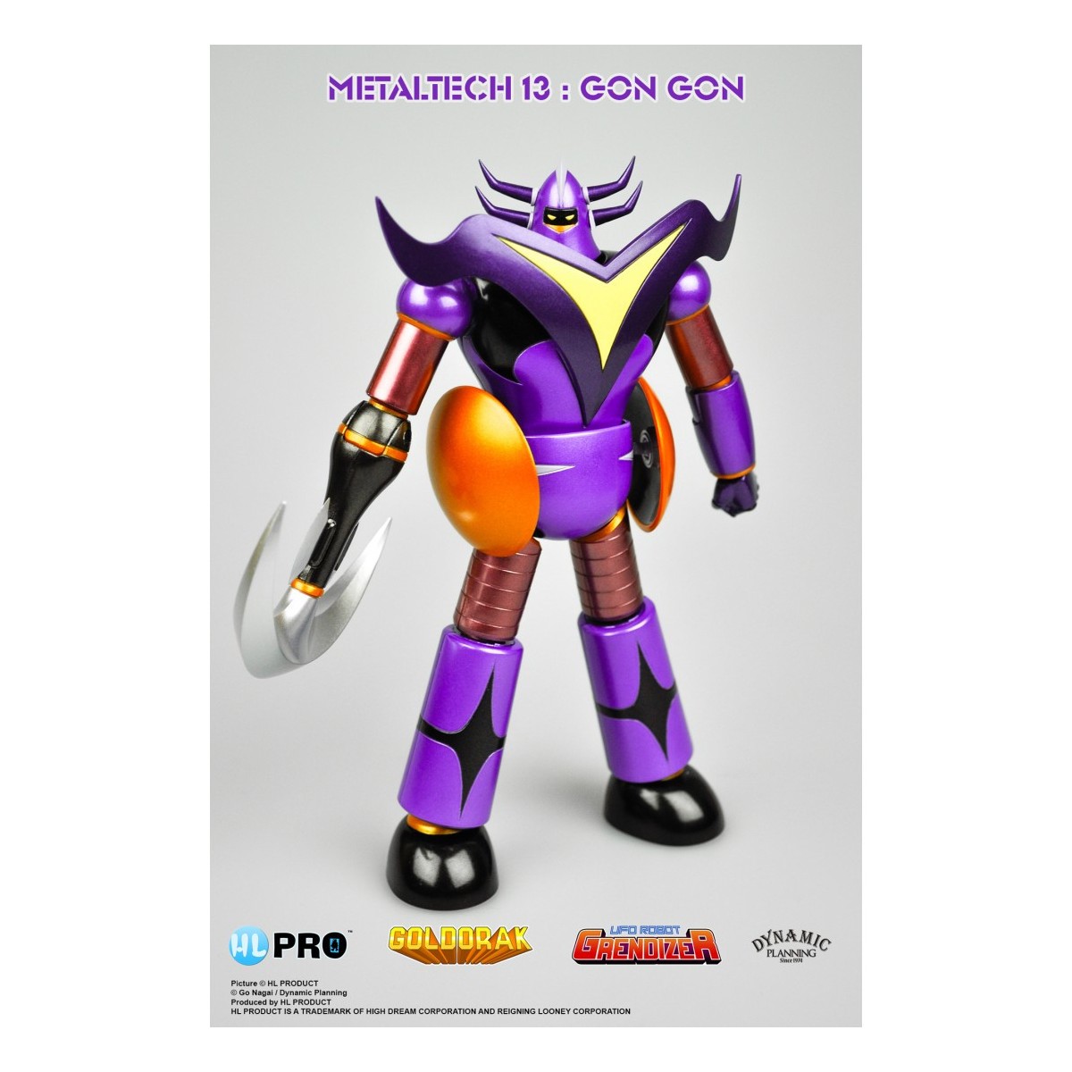 HL PRO - Gon Gon Metallic Color - Goldorak - UFO Robot Grendizer - Metaltech 13 Die Cast