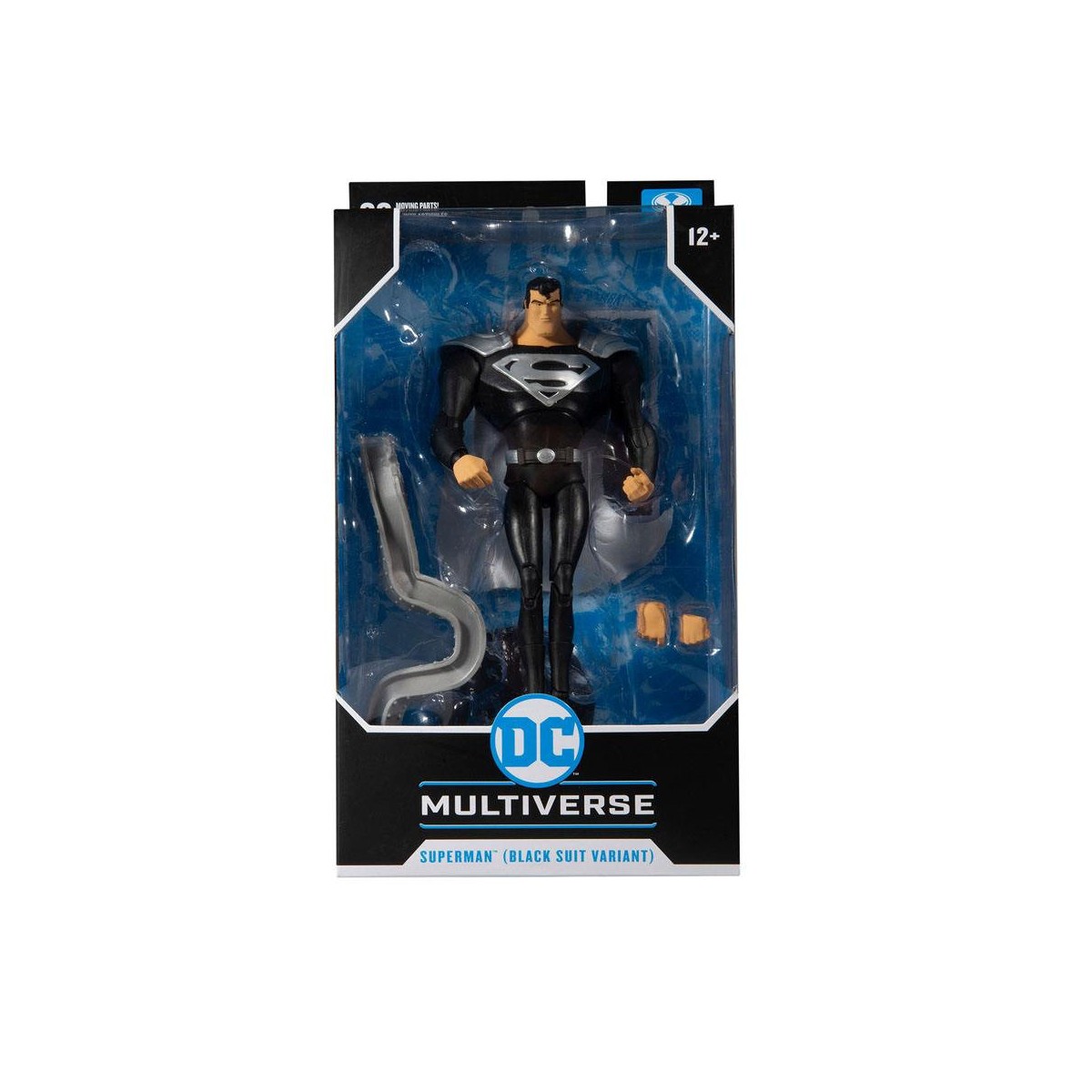 Mc Farlane DC Multiverse - Superman Black Suit Variant - Superman: The Animated Series 1/12