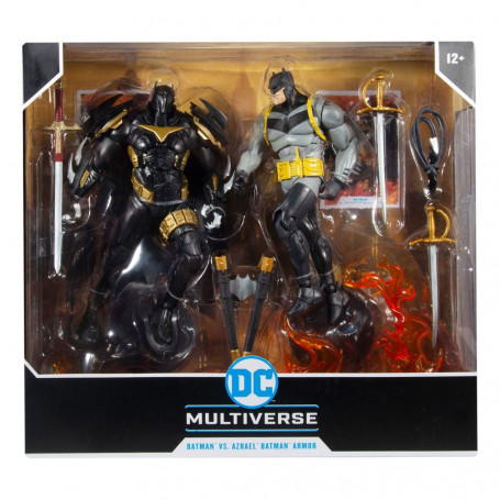 Mc Farlane - DC Multiverse - Batman vs Azrael Batman Armor - Multipack White Knight 1/12