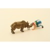Pixi - Asterix and Obelix - Obelix nose to nose with the rhinoceros