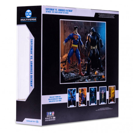 Mc Farlane DC Multiverse - Pack 2 figures Superman Vs Armored Batman (The Dark Knight Returns) 1/12
