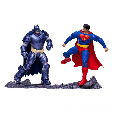 Mc Farlane DC Multiverse - Pack 2 figures Superman Vs Armored Batman (The Dark Knight Returns) 1/12