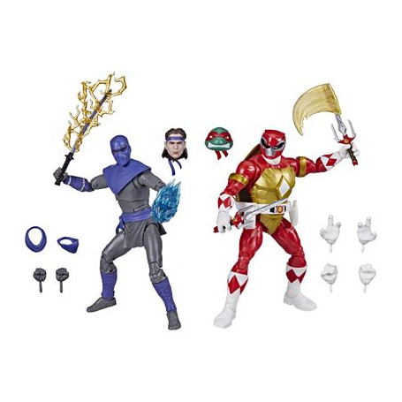 Hasbro - Pack 2 RAPHAEL & FOOT SOLDIER TOMMY figures - Lightning Power Rangers Collection