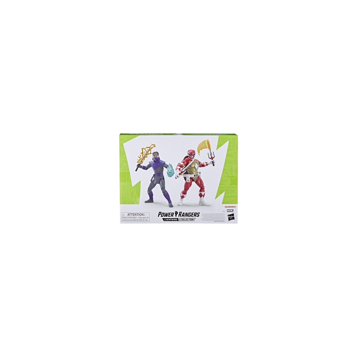 Hasbro - Pack 2 RAPHAEL & FOOT SOLDIER TOMMY figures - Lightning Power Rangers Collection