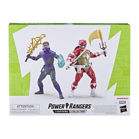 Hasbro - Pack 2 RAPHAEL & FOOT SOLDIER TOMMY figures - Lightning Power Rangers Collection