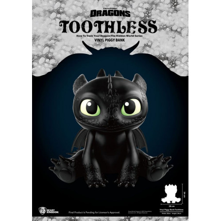Beast Kingdom Toothless giant money box Crocmou - How to train your Dragon