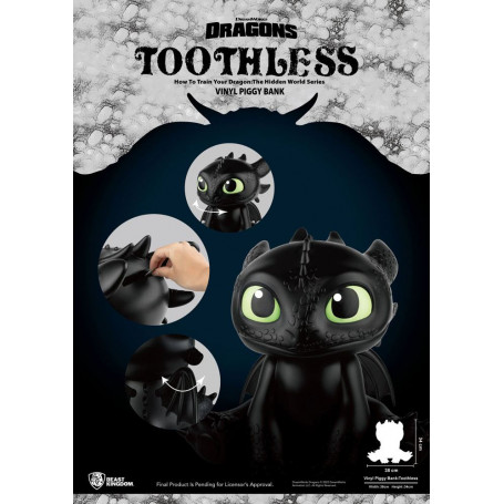 Beast Kingdom Toothless giant money box Crocmou - How to train your Dragon