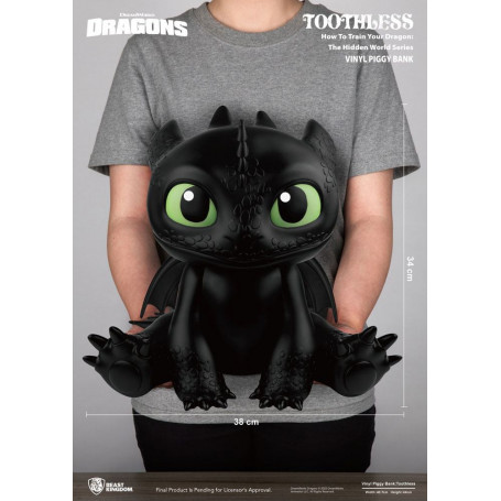 Beast Kingdom Toothless giant money box Crocmou - How to train your Dragon