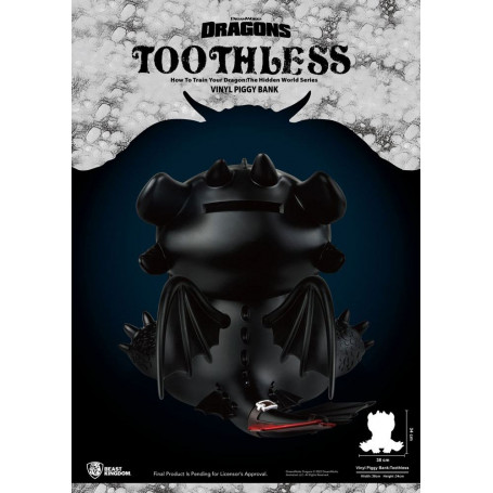 Beast Kingdom Toothless giant money box Crocmou - How to train your Dragon
