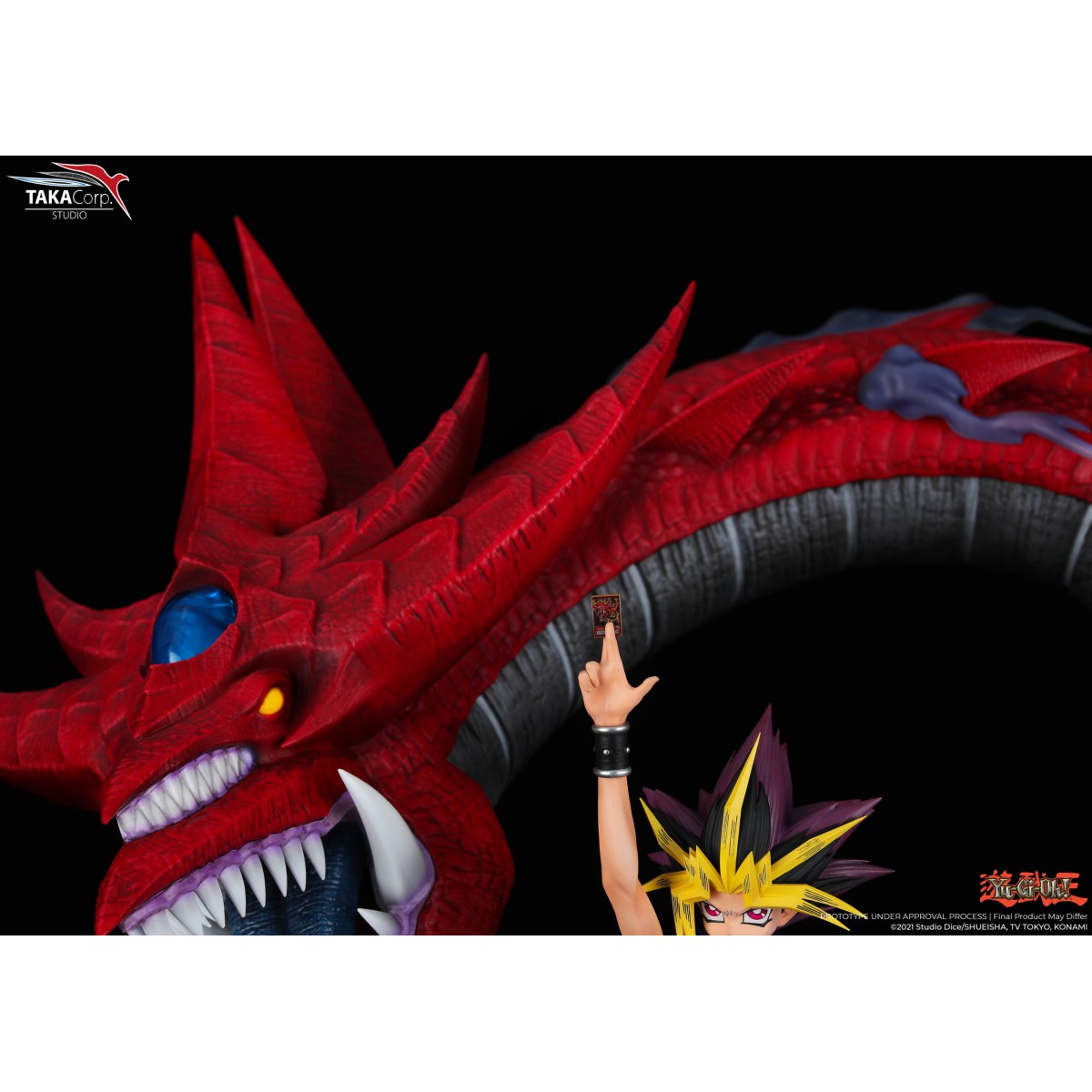 Taka Corp - Yu Gi-Oh! - Yami Yugi & Slifer The Celestial Dragon Statue - 1/6
