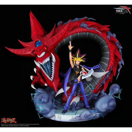 Taka Corp - Yu Gi-Oh! - Yami Yugi & Slifer The Celestial Dragon Statue - 1/6