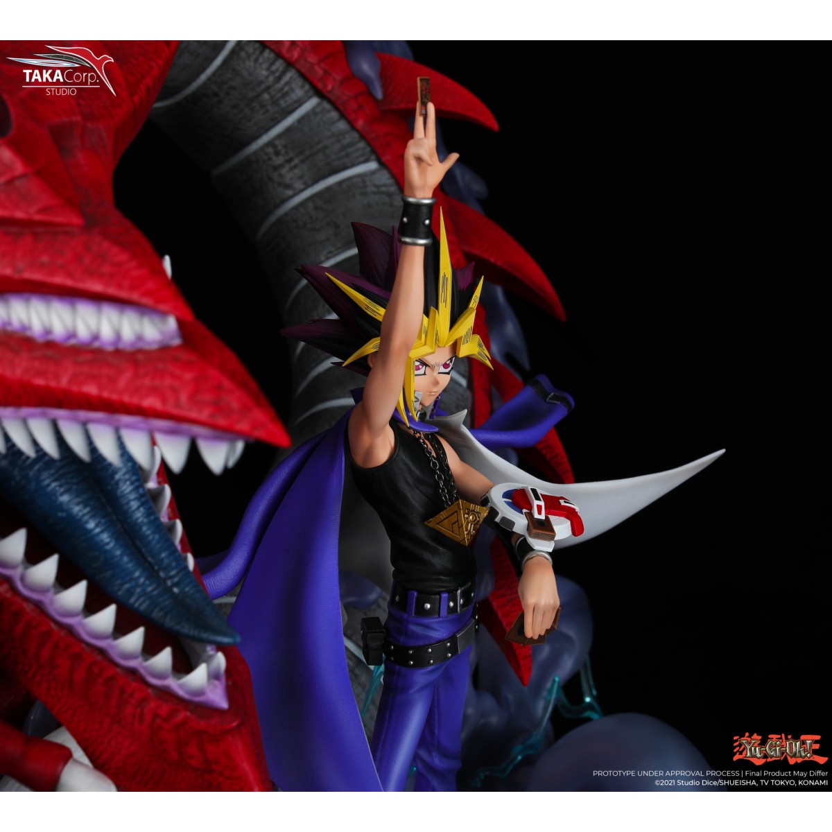 Taka Corp - Yu Gi-Oh! - Yami Yugi & Slifer The Celestial Dragon Statue - 1/6