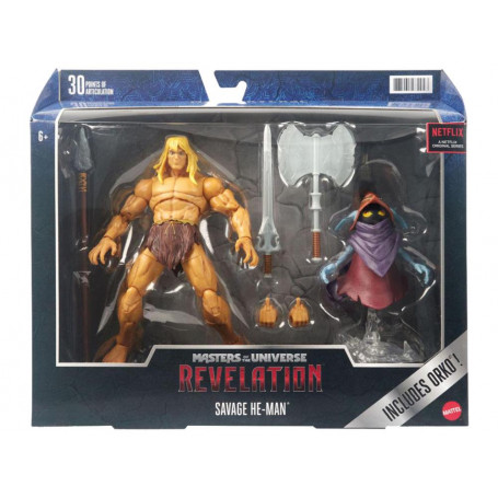 Masters of the Universe: Revelation Masterverse - Savage He-Man & Orkos Deluxe
