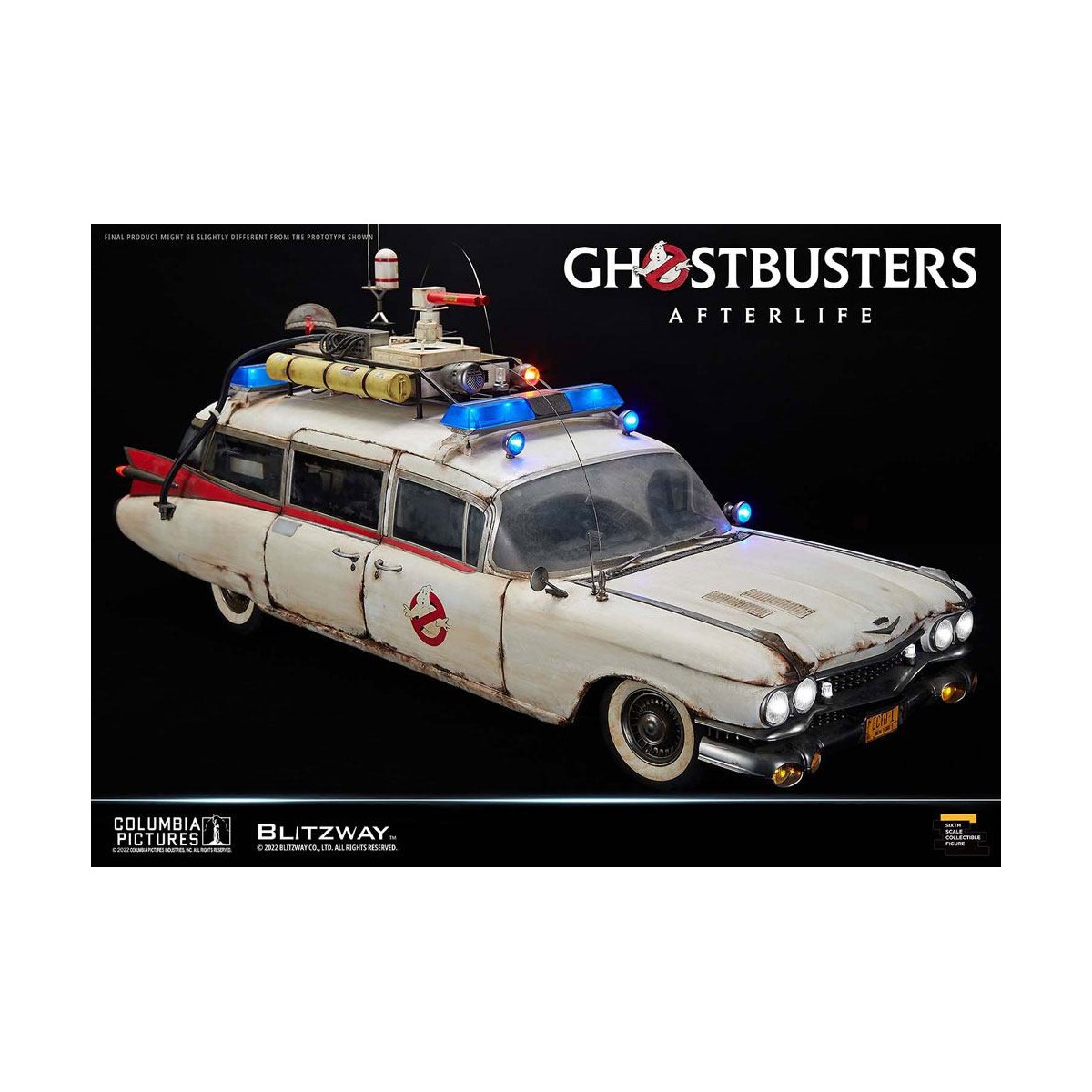 Blitzway Ghostbusters Heritage Vehicle 1/6 ECTO-1 1959 Cadillac - Ghostbusters Afterlife