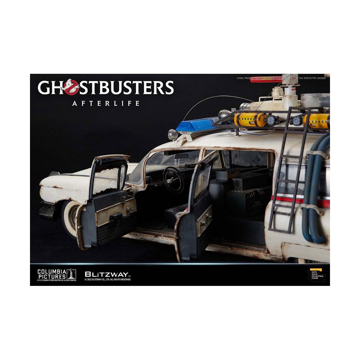 Blitzway Ghostbusters Heritage Vehicle 1/6 ECTO-1 1959 Cadillac - Ghostbusters Afterlife