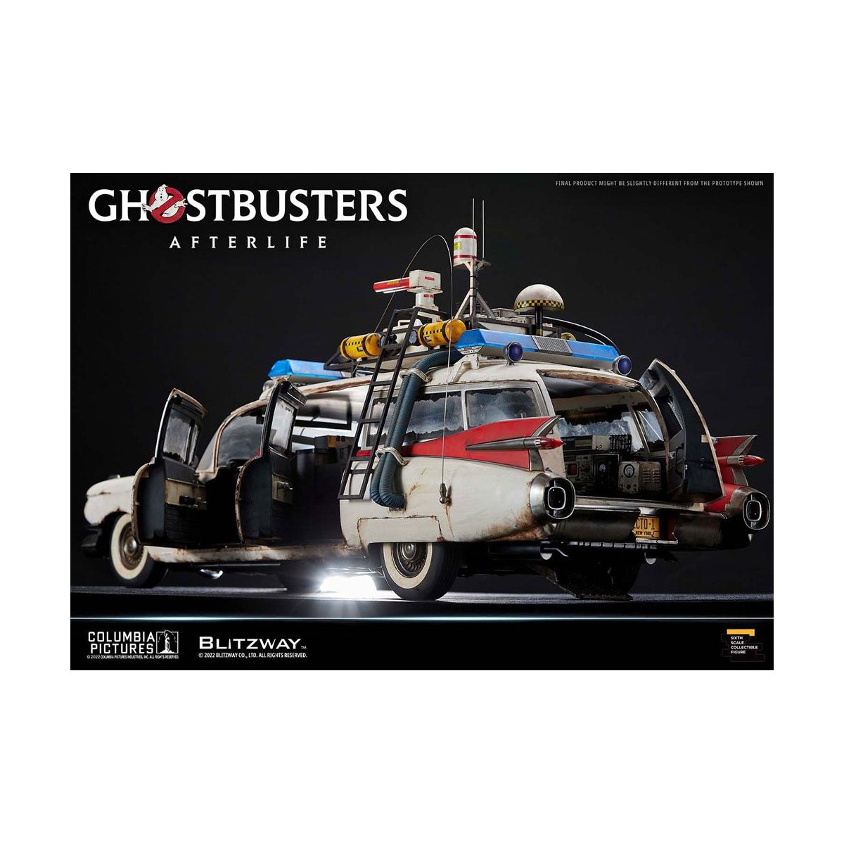 Blitzway Ghostbusters Heritage Vehicle 1/6 ECTO-1 1959 Cadillac - Ghostbusters Afterlife