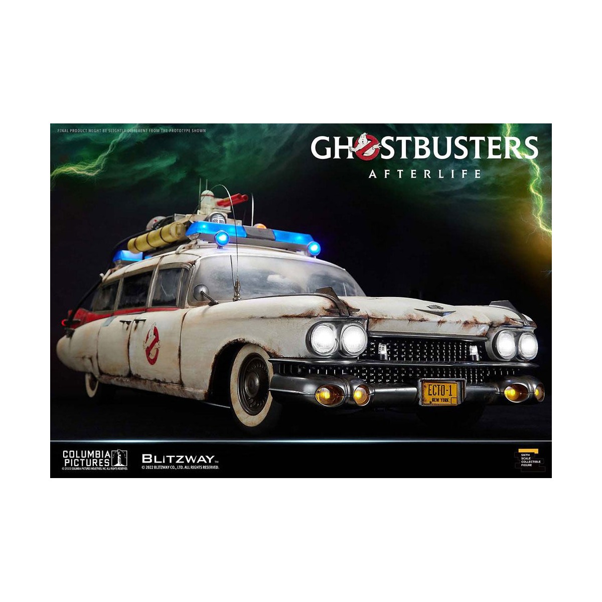 Blitzway Ghostbusters Heritage Vehicle 1/6 ECTO-1 1959 Cadillac - Ghostbusters Afterlife