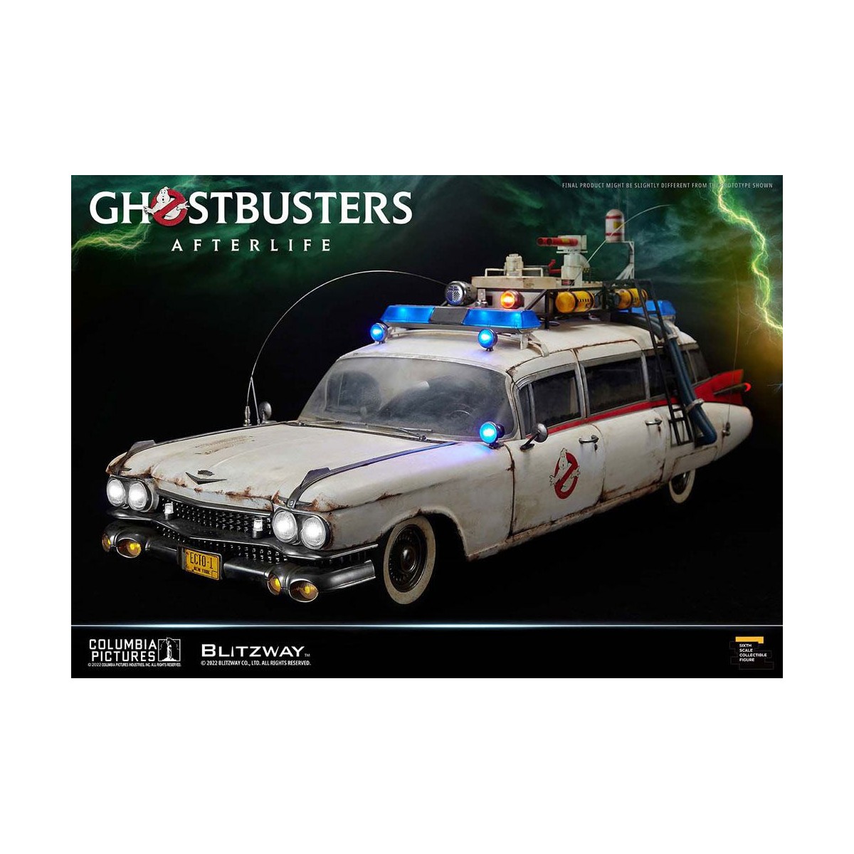 Blitzway Ghostbusters Heritage Vehicle 1/6 ECTO-1 1959 Cadillac - Ghostbusters Afterlife