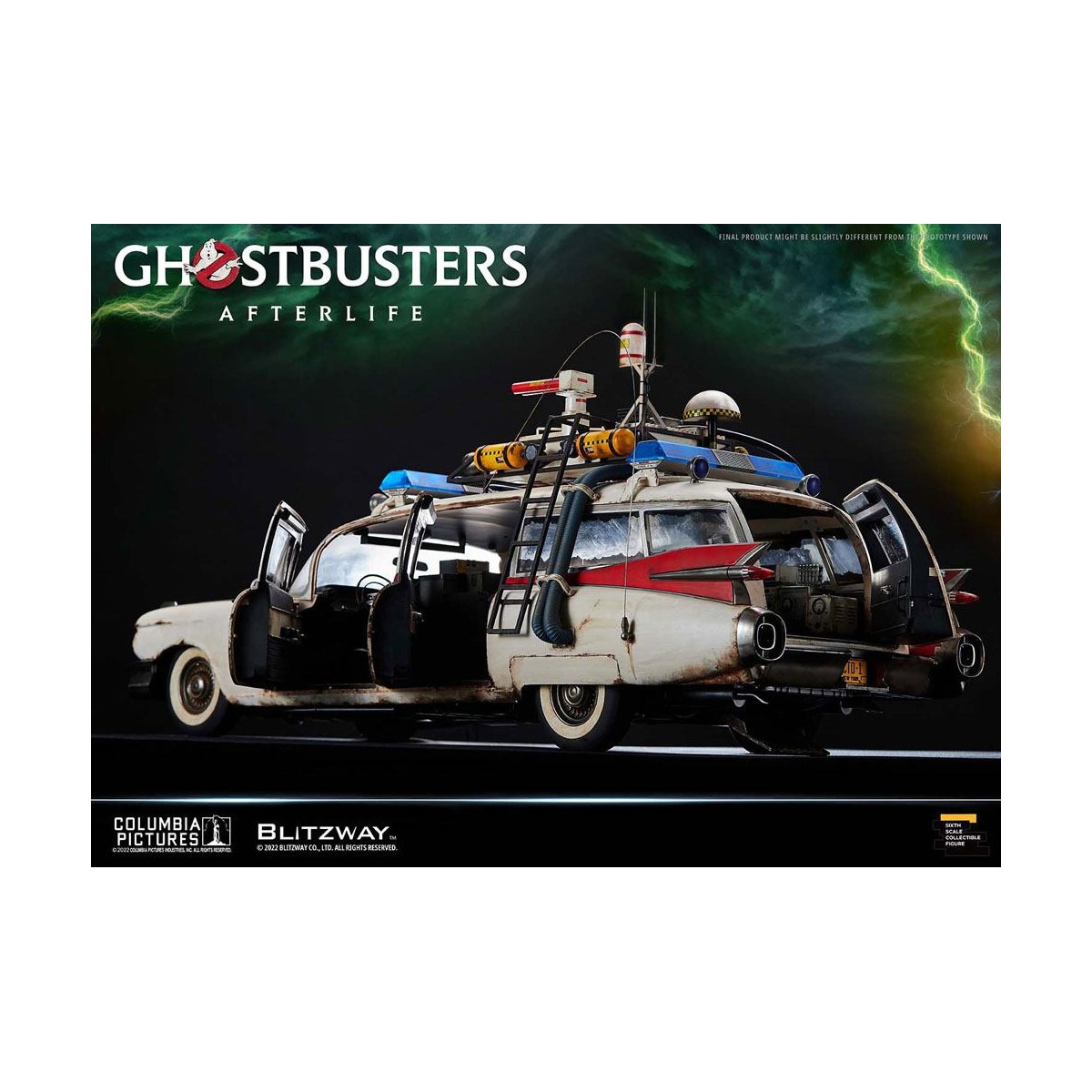Blitzway Ghostbusters Heritage Vehicle 1/6 ECTO-1 1959 Cadillac - Ghostbusters Afterlife