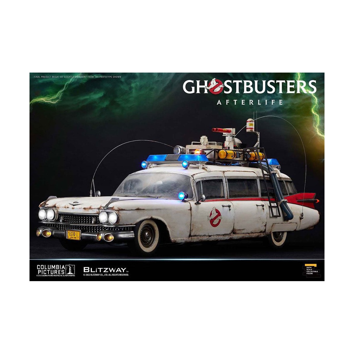 Blitzway Ghostbusters Heritage Vehicle 1/6 ECTO-1 1959 Cadillac - Ghostbusters Afterlife