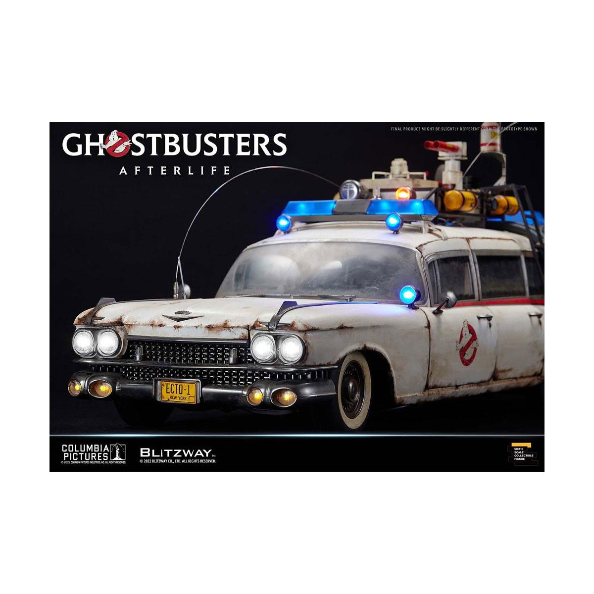 Blitzway Ghostbusters Heritage Vehicle 1/6 ECTO-1 1959 Cadillac - Ghostbusters Afterlife