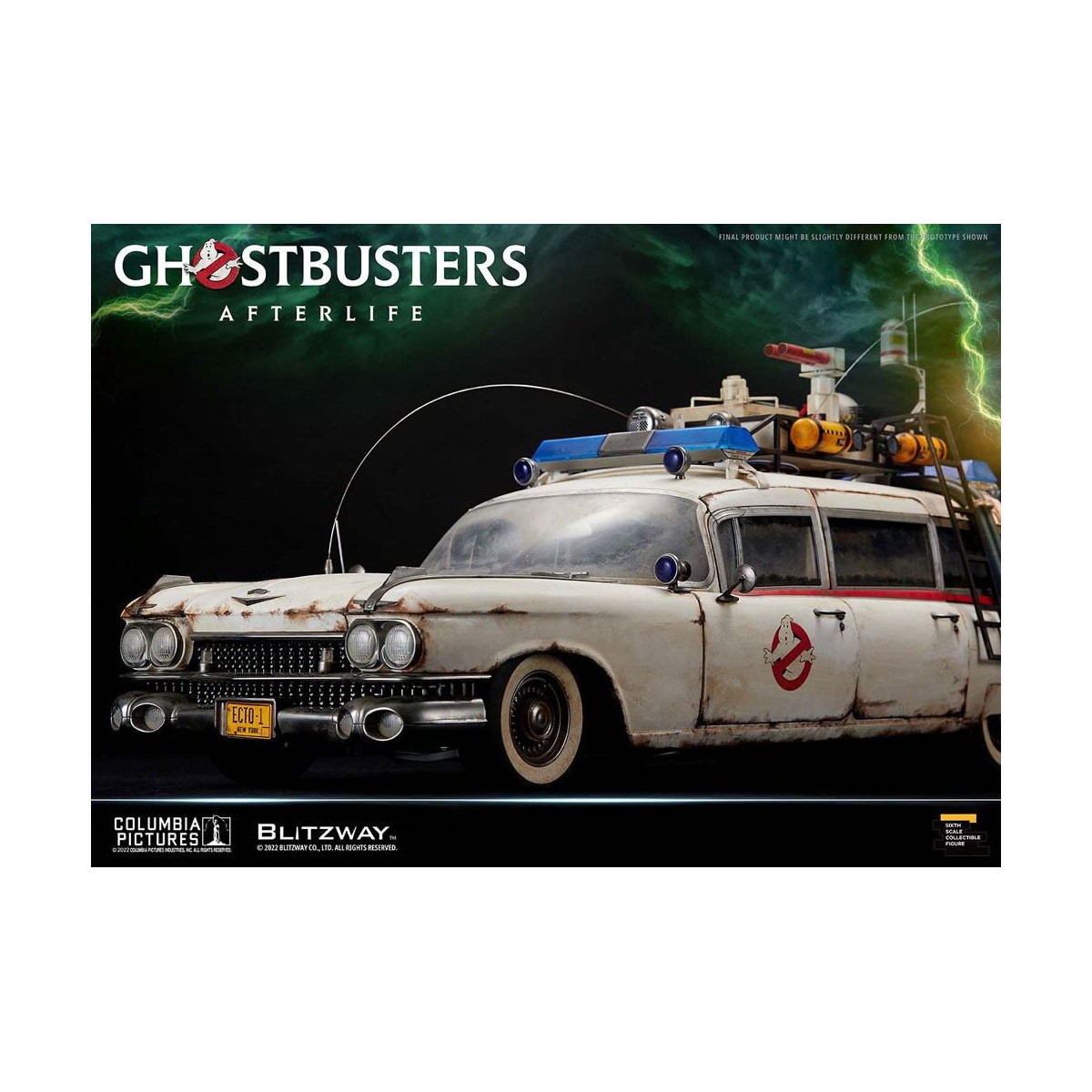 Blitzway Ghostbusters Heritage Vehicle 1/6 ECTO-1 1959 Cadillac - Ghostbusters Afterlife