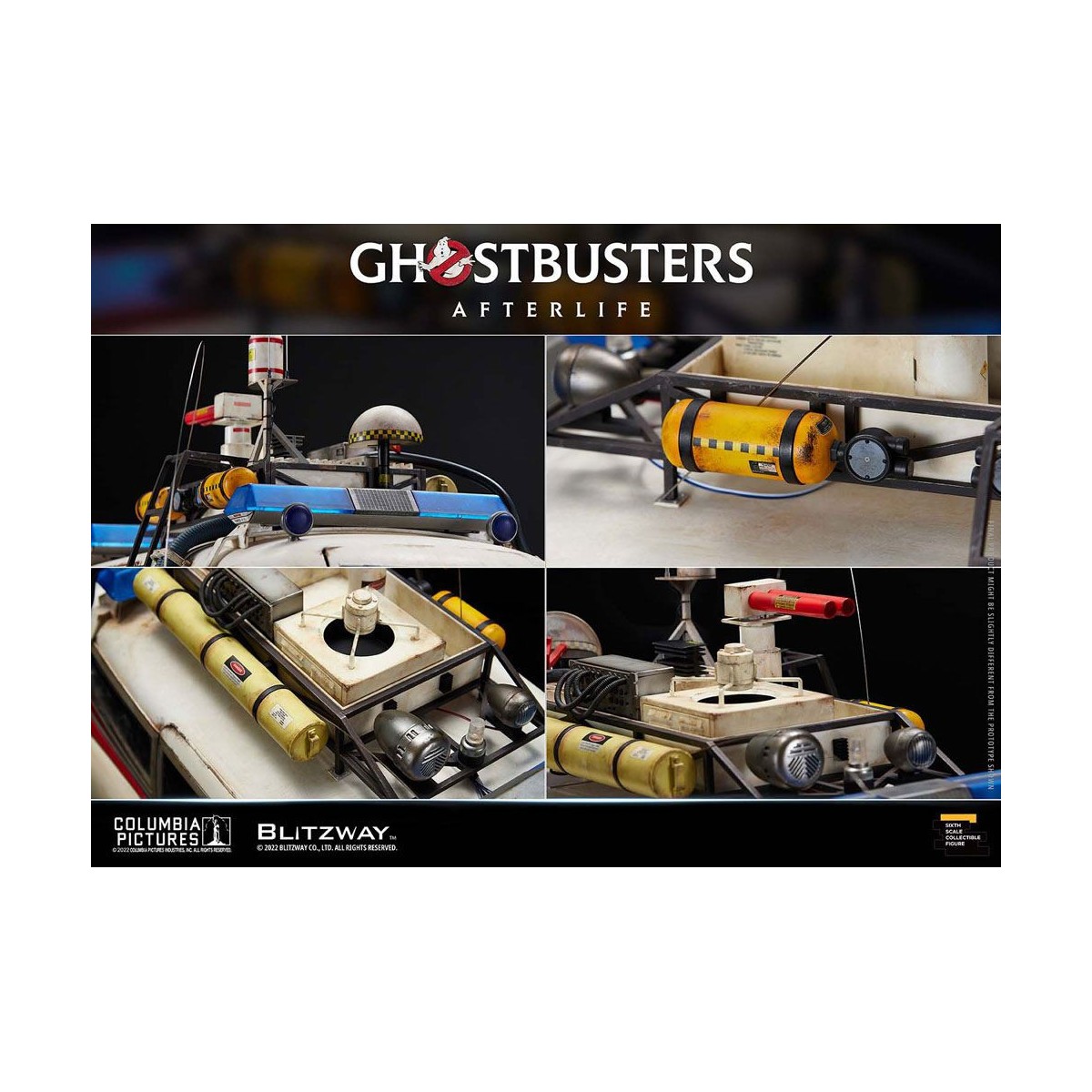 Blitzway Ghostbusters Heritage Vehicle 1/6 ECTO-1 1959 Cadillac - Ghostbusters Afterlife