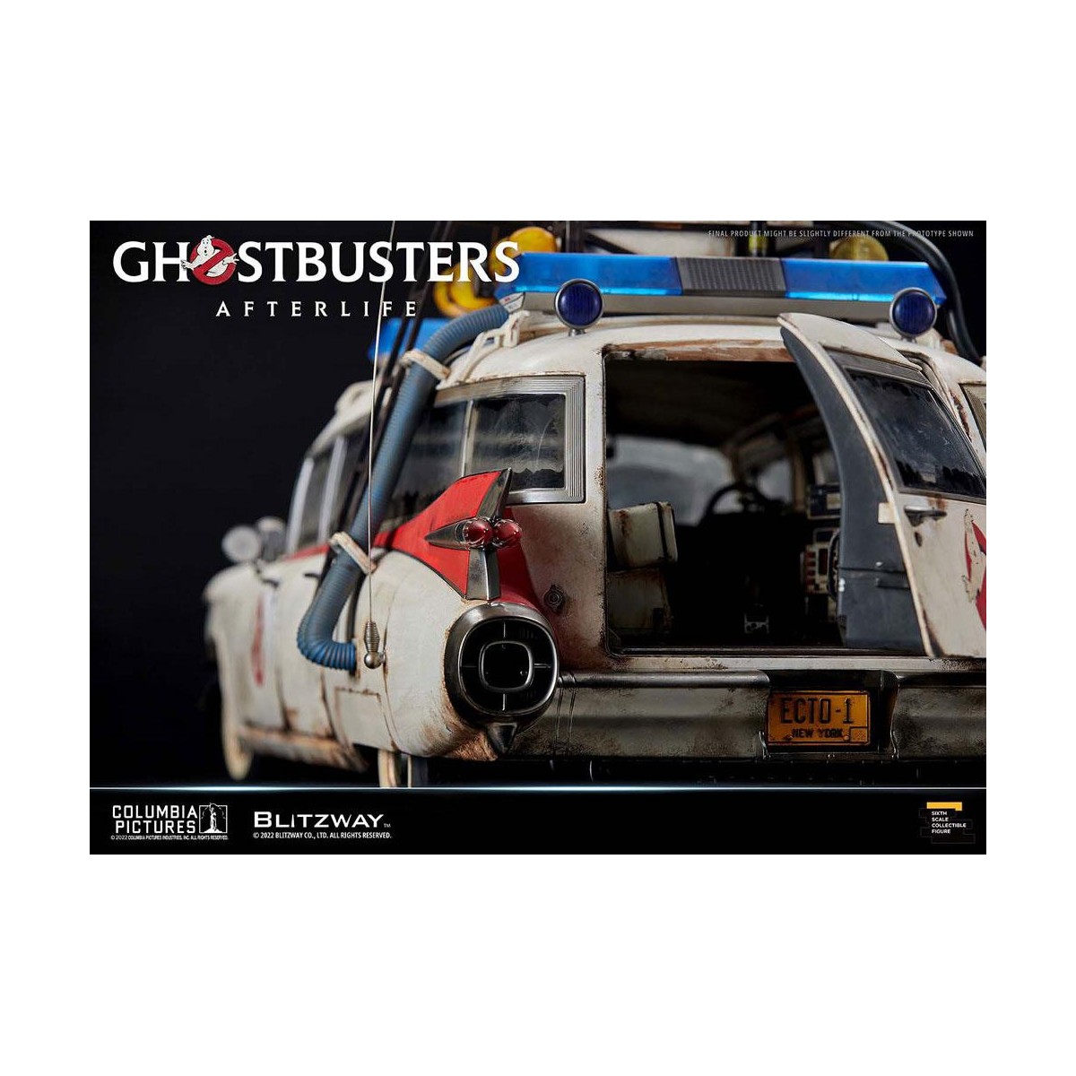 Blitzway Ghostbusters Heritage Vehicle 1/6 ECTO-1 1959 Cadillac - Ghostbusters Afterlife