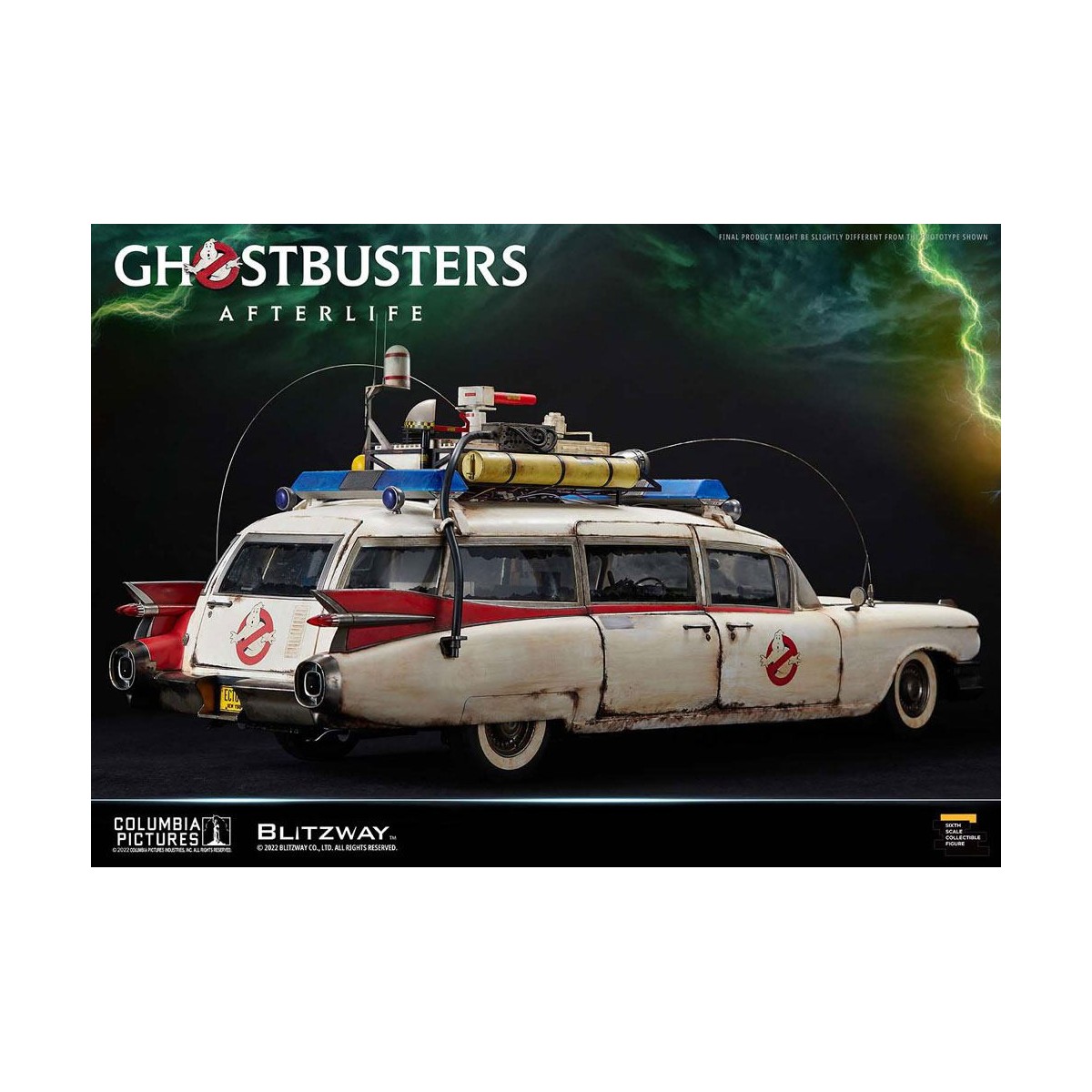 Blitzway Ghostbusters Heritage Vehicle 1/6 ECTO-1 1959 Cadillac - Ghostbusters Afterlife