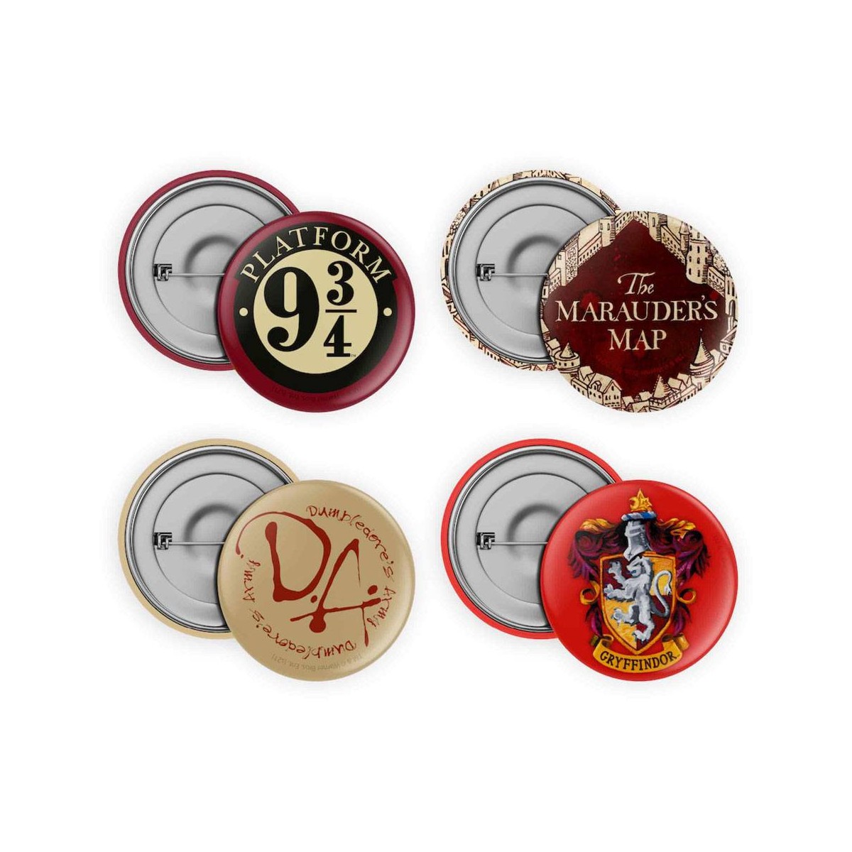 SD TOYS HARRY POTTER - Pack of 4 badges