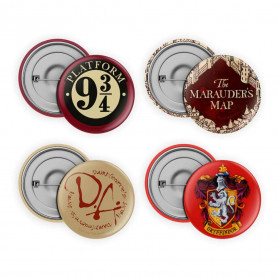 SD TOYS HARRY POTTER - Pack of 4 badges