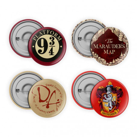 SD TOYS HARRY POTTER - Pack of 4 badges