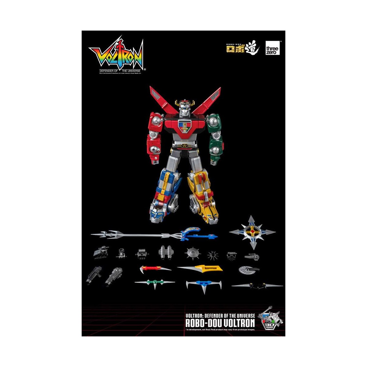 Three Zero - Voltron: Defender of the Universe action figure Robo-Dou Voltron