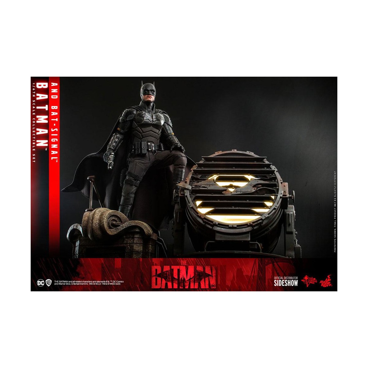 Hot toys - THE BATMAN AND BAT-SIGNAL Movie Masterpiece 1/6