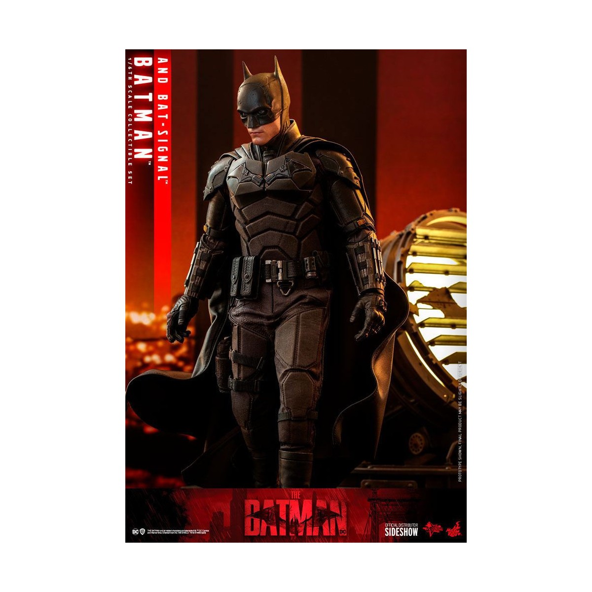 Hot toys - THE BATMAN AND BAT-SIGNAL Movie Masterpiece 1/6
