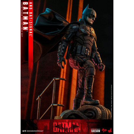 Hot toys - THE BATMAN AND BAT-SIGNAL Movie Masterpiece 1/6