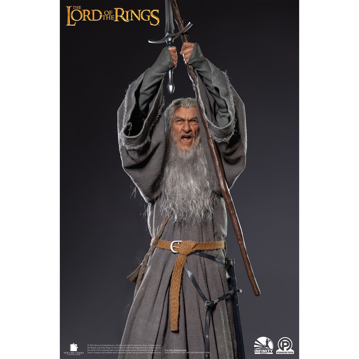 Infinity Studio X Penguin Toys - Gandalf the Grey Ultimate Edition Half Size Statue Master Forge Series- 1/2