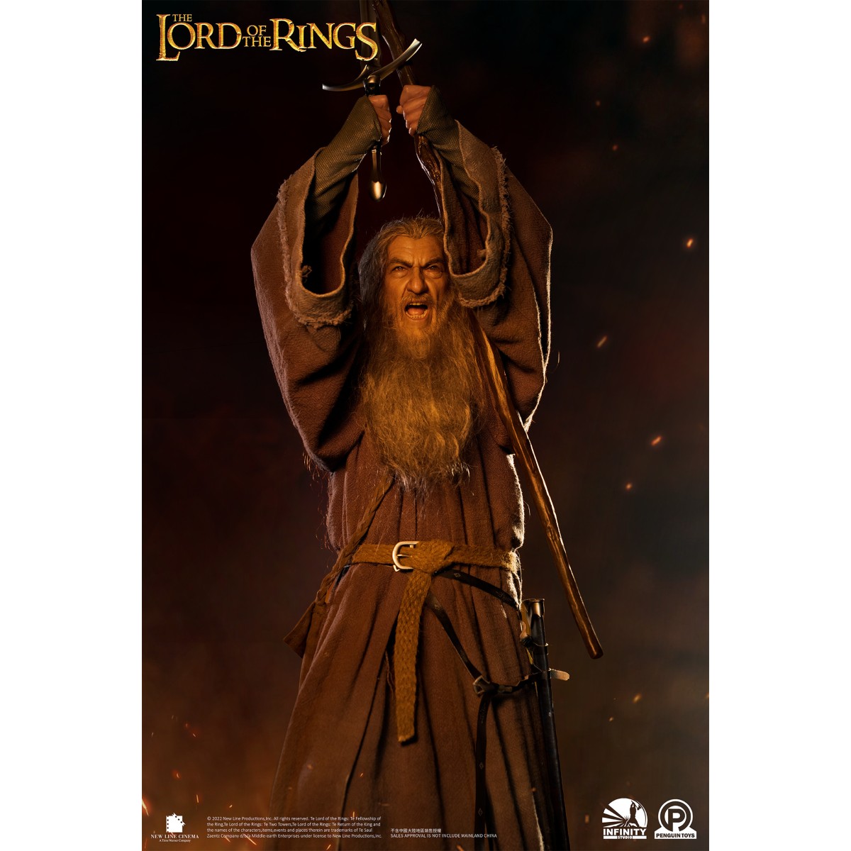 Infinity Studio X Penguin Toys - Gandalf the Grey Ultimate Edition Half Size Statue Master Forge Series- 1/2