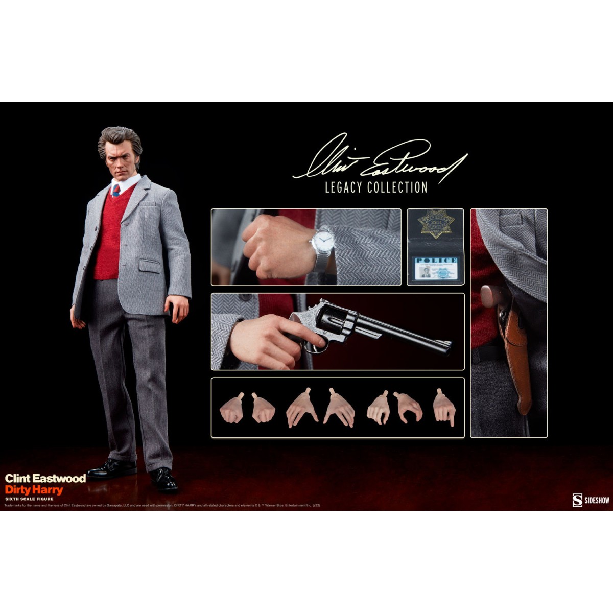 Sideshow - Harry Callahan 1/6 figure - Dirty Harry - Clint Eastwood Legacy Collection