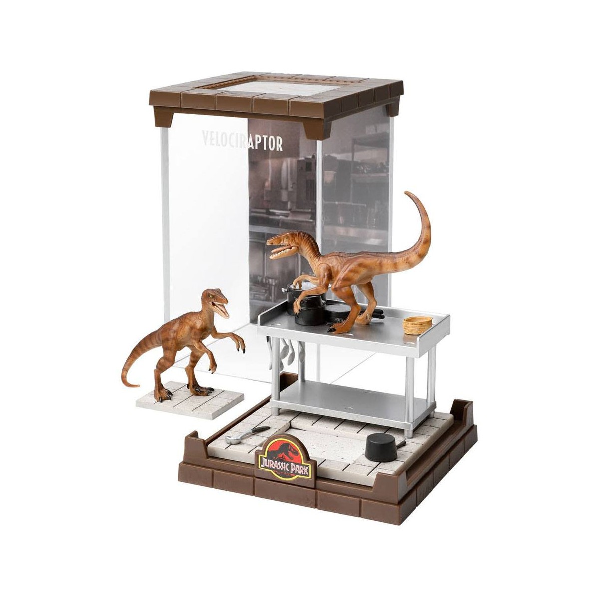 Noble Collection Creatures - Velociraptors PVC Diorama - Jurassic Park