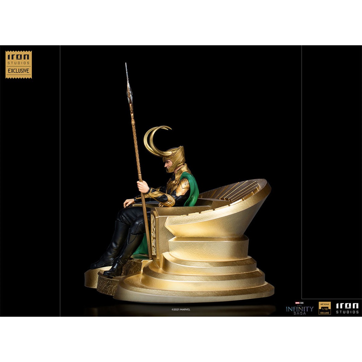 Iron Studios - Marvel Comics Loki on Throne 1/10 BDS Art Scale CCXP 2021 Exclusive