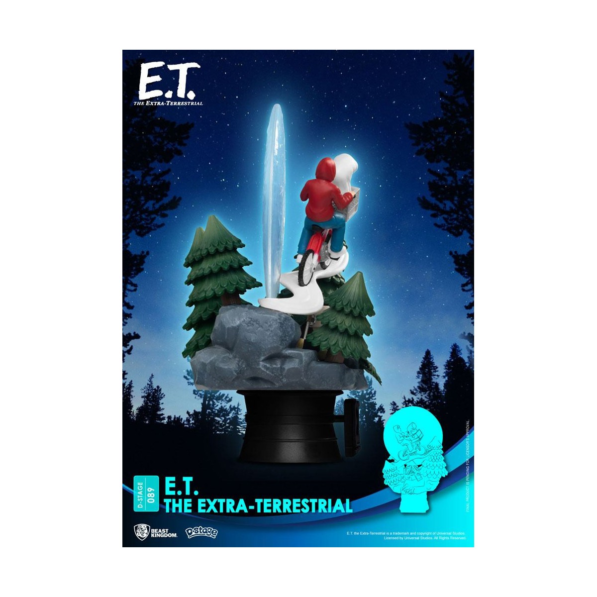 Beast Kingdom Disney diorama E.T. the alien - PVC D-Stage Iconic Movie Scene