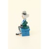 Pixi - Spirou - Champignac sitting on his canteen