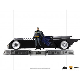 Iron Studios - Batman & Batmobile Deluxe - Batman The Animated Serie 1/10 DX Art Scale